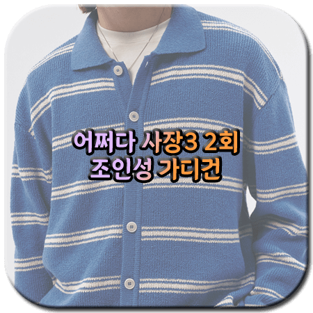 어쩌다 사장3 2회 조인성 가디건